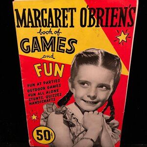 Vintage Margaret O"Brien's Book Of Games And Fun 1948